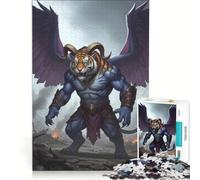 Puzzle da 1000 pezzi per ragazzi: Tigre Alata Demone Guerra Paesaggio Dilaniato Gioco Pratico Ma Divertente e Umoristico Regalo per Amici e Familiari 50x75cm
