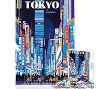 Puzzle da 1000 pezzi per ragazzi Tokyo Giappone Puzzle da 1000 pezzi Giochi per famiglie Regalo Compleanno Apprendimento Educativo (50x75cm)