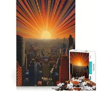 Puzzle da 1000 pezzi per ragazzi Tokyo Giappone sole nascente giocattolo educativo decorazione per la casa compleanni e occasioni speciali 38x52cm