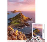 Puzzle da 1000 pezzi per ragazzi Torre Genovese Arcipelago Gioco pratico Attività per famiglie Decorazione per la casa Giocattolo Sfida da completare (38x26cm)