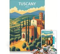 Puzzle da 1000 pezzi per ragazzi, Toscana, Italia, gioco educativo, allena la mente e la mano, regalo per amici e familiari 38x52cm