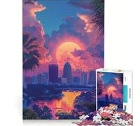 Puzzle da 1000 pezzi per ragazzi tramonto a Orlando Florida gioco impossibile sfida difficile regalo per amici e familiari 50x75cm
