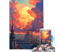 Puzzle da 1000 pezzi per ragazzi tramonto a Vienna Austria ideale per compleanni Natale e divertimento in famiglia Gioco impossibile per ragazzi dai 14 anni in su 38x26cm