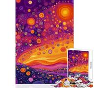 Puzzle da 1000 pezzi per ragazzi tramonto astratto tra le stelle gioco per famiglie migliora la memoria decorazione per la casa giocattolo per rafforzare l'amore tra le coppie (75x50cm)