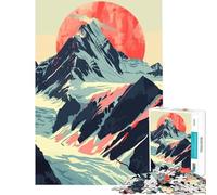 Puzzle da 1000 pezzi per ragazzi tramonto in Alaska lago arte sfida per l'intelligenza giocattolo avvincente giochi divertenti migliora la memoria opere d'arte regalo (dimensioni 38x26cm)