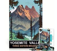 Puzzle da 1000 pezzi per ragazzi, Tre Sorelle, Montagna, Taglio netto, Gioco cognitivo divertente, Gioco per il tempo libero, Decorazione natalizia per la casa (50x75cm)