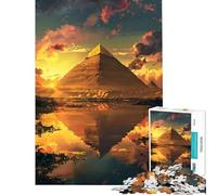 Puzzle da 1000 pezzi per ragazzi Twilight Pyramid Giza gioco interattivo educativo regalo per il Secret Santa ideale per passare il tempo durante le vacanze (dimensioni 38x26cm)