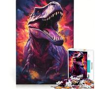 Puzzle da 1000 pezzi per ragazzi Tyrannosaurus Rex il re dei dinosauri gioco rilassante attività divertenti da fare a casa ottimo regalo per gli appassionati di videogiochi 50x75cm