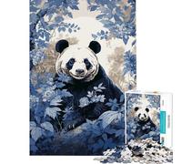 Puzzle da 1000 pezzi per ragazzi Ukiyo-e Panda sfida educativa decorazione per la casa giochi educativi adatto a partire dai 14 anni (50x75cm)