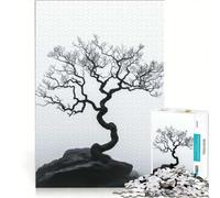 Puzzle da 1000 pezzi per ragazzi: un albero mistico con rami contorti su una roccia, gioco pratico, ideale per passare il tempo durante le vacanze, compleanno e Natale 50x75cm
