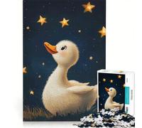 Puzzle da 1000 pezzi per ragazzi: un anatroccolo che guarda le stelle, gioco educativo, regalo di compleanno, ideale come regalo per tutta la famiglia 50x75cm