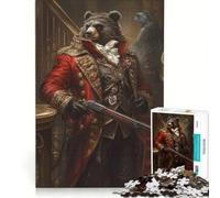 Puzzle da 1000 pezzi per ragazzi: Un gentiluomo vittoriano della giungla, gioco interattivo, sfida impegnativa, compleanno 38x52cm