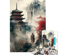 Puzzle da 1000 pezzi per ragazzi Un guerriero samurai solitario Aiuta ad allenare la mente Un'opera d'arte Gioco divertente Adatto a partire dai 14 anni (50x75cm)