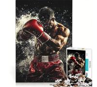 Puzzle da 1000 pezzi per ragazzi: un pugile che si fa strada nell'acqua, giocattolo fai-da-te, antistress intellettuale, adatto come decorazione da scrivania 50x75cm