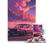 Puzzle da 1000 pezzi per ragazzi: Un ragazzo e la sua auto dei sogni, giochi educativi, analisi e logica, regalo di compleanno, regali 50x75cm