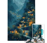 Puzzle da 1000 pezzi per ragazzi "Una bellissima notte" gioco educativo sfida gioco rilassante antistress opera d'arte regalo (dimensioni 50x75cm)