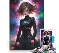 Puzzle da 1000 pezzi per ragazzi: Una rosa e un mistero, gioco pratico, per divertimento in famiglia, adatto come decorazione da scrivania 38x52cm