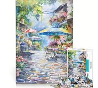 Puzzle da 1000 pezzi per ragazzi: Una tranquilla strada di paese, gioco pratico, divertente e spiritoso, ideale come regalo di compleanno o per occasioni speciali 50x75cm