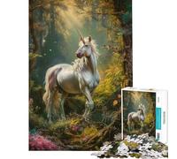 Puzzle da 1000 pezzi per ragazzi unicorno arte rinascimentale gioco pratico per adulti sfida impegnativa ideale come regalo per tutta la famiglia (dimensioni 50x75cm)