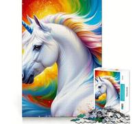 Puzzle da 1000 pezzi per ragazzi,unicorno con armonia celeste,design finemente intagliato,gioco di concentrazione,regalo per momenti di pace,regalo di Natale per il tempo libero (50x75cm)