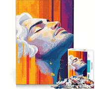 Puzzle da 1000 pezzi per ragazzi uomo con i capelli bianchi gioco impossibile difficile e stimolante compleanno e Natale 50x75cm