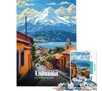 Puzzle da 1000 pezzi per ragazzi Ushuaia Argentina Giochi rilassanti Giocattoli avvincenti per coltivare la pazienza Opera d'arte Regalo Decorazione da parete (dimensioni 38x52cm)