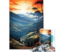 Puzzle da 1000 pezzi per ragazzi Valle De Cocora Quindo impegnativo da completare per divertimento in famiglia giocattolo antistress per ragazzi dai 14 anni in su (38x26cm)