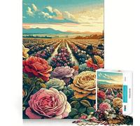 Puzzle da 1000 pezzi per ragazzi,Valle delle Rose Bulgara,Taglio Preciso,Arte,Concentrazione,Gioco Divertente,Relax,Gioco,Regalo di Compleanno (38x52cm)