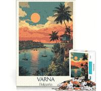 Puzzle da 1000 pezzi per ragazzi, Varna, capitale del mare, giocattolo decorativo da parete, decorazione perfetta, regalo di Natale o compleanno 38x26cm