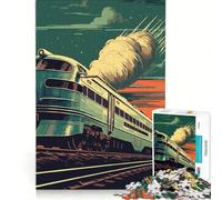 Puzzle da 1000 pezzi per ragazzi vecchio treno gioco divertente allena la mente e le mani migliora l'amore tra le coppie 38x52cm