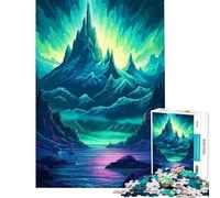 Puzzle da 1000 pezzi per ragazzi Velo dell'Aurora gioco avvincente per coltivare la pazienza rompicapo decorazione perfetta ottimo regalo (Dimensioni 38x26cm)