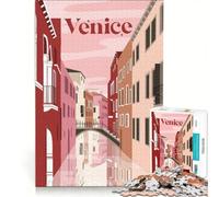 Puzzle da 1000 pezzi per ragazzi Venezia giochi rilassanti attività divertenti da fare a casa ottimo regalo per gli appassionati di videogiochi 50x75cm