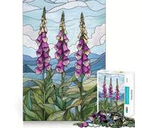 Puzzle da 1000 pezzi per ragazzi, vetrata artistica, digitale, decorazione per incastri precisi, gioco per esercizi mentali, gioco per il relax, regalo di Natale divertente (50x75cm)