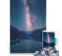 Puzzle da 1000 pezzi per ragazzi: Via Lattea su un lago di montagna gioco impossibile difficile e stimolante compleanno e Natale 50x75cm