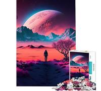 Puzzle da 1000 pezzi per ragazzi "Viaggio oltre le stelle" gioco educativo sfida gioco per tutta la famiglia divertente e spiritoso regalo per compleanni (dimensioni 50x75cm)