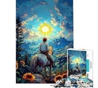 Puzzle da 1000 pezzi per ragazzi Viaggio verso il Sole Puzzle per adulti giochi divertenti antistress regali di Natale e compleanno (dimensioni 50x75cm)