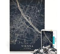 Puzzle da 1000 pezzi per ragazzi Vienna Austria decorazione murale stimola la memoria compleanno e Natale 50x75cm