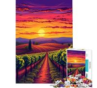 Puzzle da 1000 pezzi per ragazzi vigneto in Toscana ideale per compleanni e Natale Un'opera d'arte un gioco impossibile per ragazzi dai 14 anni in su (38x26cm)