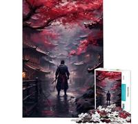 Puzzle da 1000 pezzi per ragazzi Villaggio dei Samurai Sakura Gioco educativo e stimolante Antistress Regalo di compleanno (Dimensioni 38x26cm)