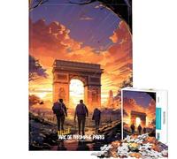 Puzzle da 1000 pezzi per ragazzi visita l'Arco di Trionfo per compleanno e Natale Un'opera d'arte Gioco impossibile per ragazzi dai 14 anni in su (50x75cm)
