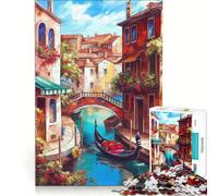 Puzzle da 1000 pezzi per ragazzi visita Venezia gioco educativo gara di velocità manuale sfida unica 38x26cm