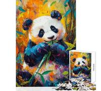 Puzzle da 1000 pezzi per ragazzi vivace disegno di panda puzzle per adulti giochi per famiglie modello da assemblare ideale come regalo per tutta la famiglia (dimensioni 50x75cm)