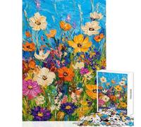 Puzzle da 1000 pezzi per ragazzi vivace giardino fiorito puzzle per adulti giocattolo decorativo da parete analisi e logica attività divertenti da fare a casa (dimensioni 38x52cm)