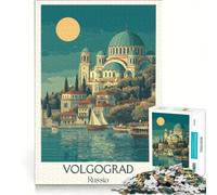 Puzzle da 1000 pezzi per ragazzi, Volgograd, Russia, giocattolo educativo, decorazione per la casa, con poster e foglio di curiosità abbinati 50x75cm