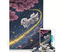 Puzzle da 1000 pezzi per ragazzi: Volpe a nove code in una notte stellata gioco impossibile sfida difficile regalo per amici e familiari 38x26cm