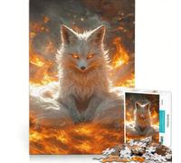 Puzzle da 1000 pezzi per ragazzi, Volpe di Fuoco, gioco educativo, attività divertenti da fare in casa, per rafforzare l'amore tra le coppie 50x75cm