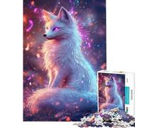 Puzzle da 1000 pezzi per ragazzi volpe incantata puzzle luminoso per ragazzi migliora la memoria lista dei desideri con Babbo Natale gioco educativo per famiglie 38x52cm