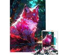 Puzzle da 1000 pezzi per ragazzi Volpe mistica nella foresta incantata Gioco divertente ed educativo ideale come regalo di compleanno o antistress (dimensioni 38x26cm)