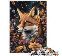 Puzzle da 1000 pezzi per ragazzi: volpe nella foresta stellata Puzzle per ragazzi che migliora la memoria Lista dei desideri con Babbo Natale Gioco educativo per famiglie (75x50cm/1000 pezzi)