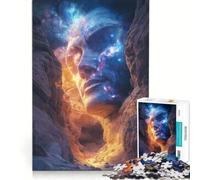 Puzzle da 1000 pezzi per ragazzi "Volto cosmico nel canyon", gioco educativo, rilassante e stimolante, sfida unica 38x52cm